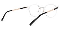 Round Crystal Eyeglasses | Vooglam.com Side View