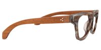 Rectangle Brown Eyeglasses | Vooglam.com 