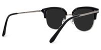 Browline Black Sunglasses | Vooglam.com Side View