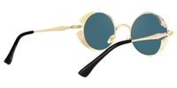 Chic Round Pink Sunglasses│Vooglam Sunglasses Online Side View