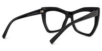 Maud - Geometric Black Eyeglasses - 3