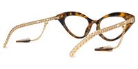 Cat Eye Tortoise Eyeglasses | Vooglam.com Side View