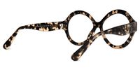 Round Tortoise Eyeglasses | Vooglam.com Side View