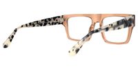 Muara - Aviator Brown Eyeglasses | Vooglam Side View