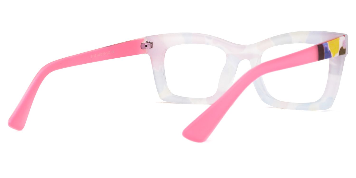 Lourido - Rectangle Multicolor Eyeglasses | Vooglam Side View
