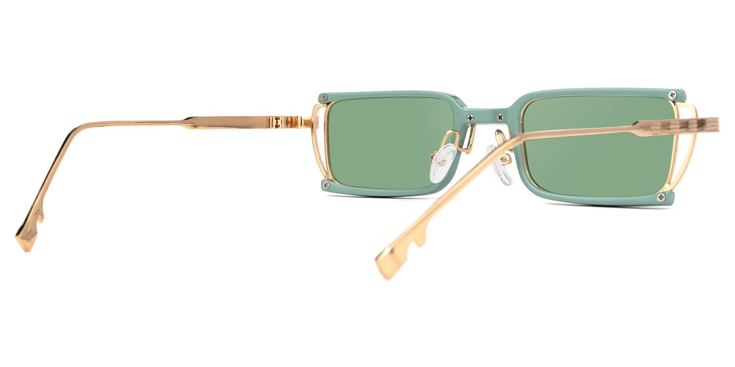 Sevilla - Rectangle Green Sunglasses product detail 3
