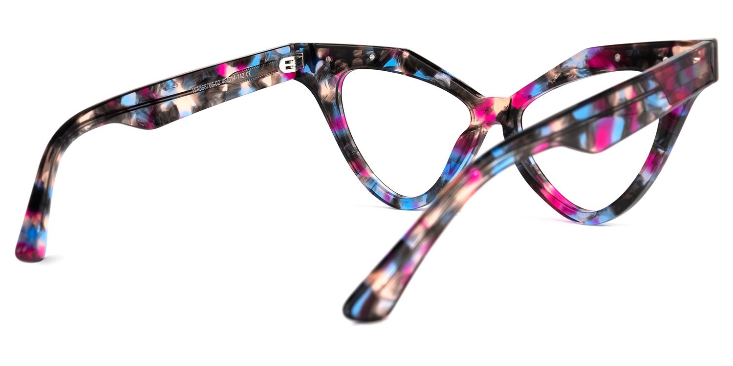 Estrada - Cat Eye Floral Eyeglasses | Vooglam Side View