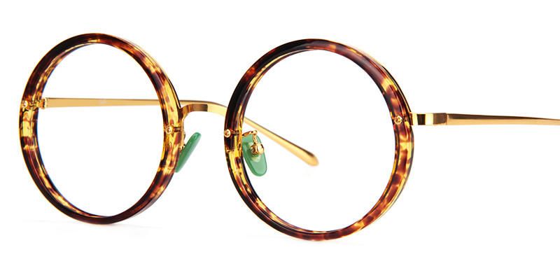 Kelly Round Tortoise Shell Eyeglasses 4