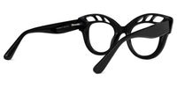 Wimberly - Cat Eye Black Eyeglasses | Vooglam Side View