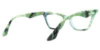 Hurtado - Cat Eye Green Eyeglasses | Vooglam Side View