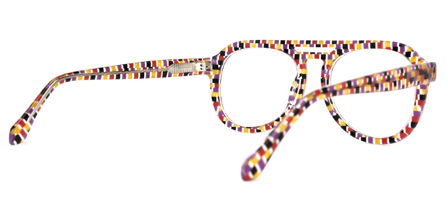 Barraza - Aviator Multicolor Eyeglasses | Vooglam Side View