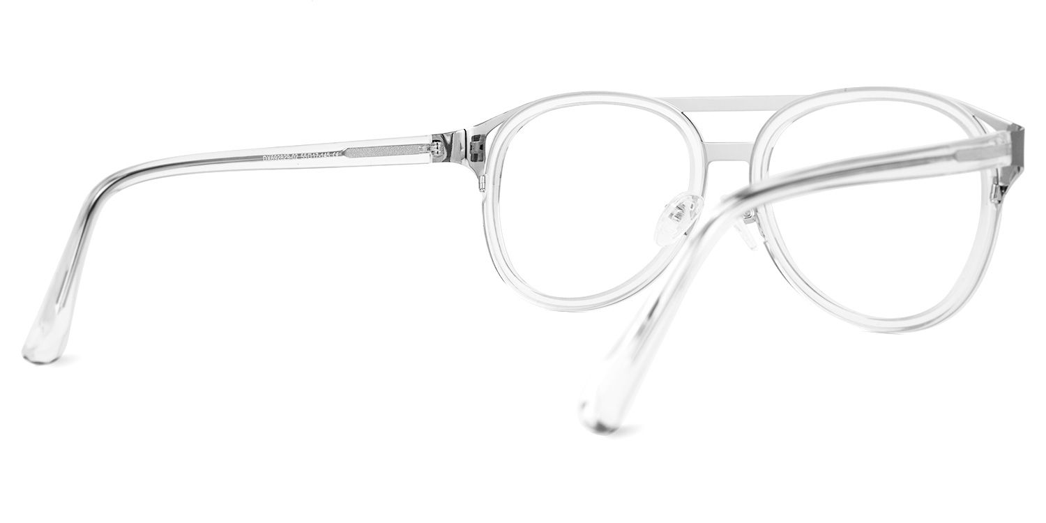 Anabel - Aviator Crystal Eyeglasses | Vooglam Side View