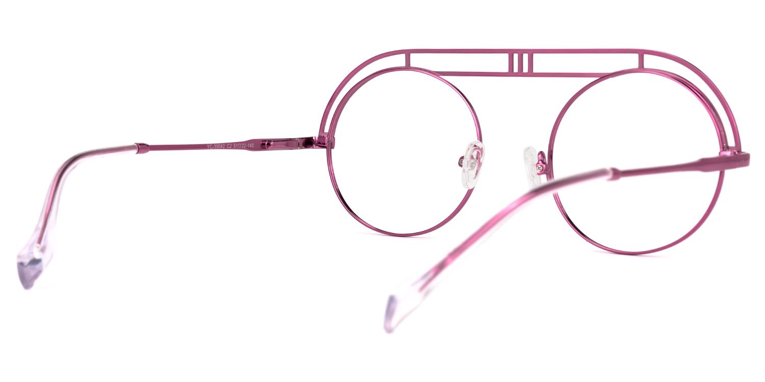Valverde - Aviator Purple Eyeglasses | Vooglam Side View