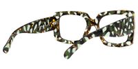 Borislav - Rectangle Green/Pattern Eyeglasses | Vooglam Side View
