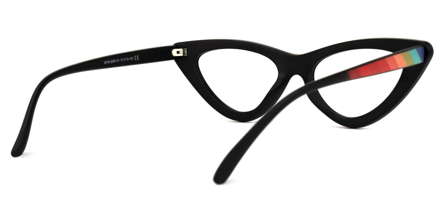 Augusto - Cat Eye Multicolor Eyeglasses | Vooglam Side View