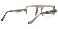 Janette - Aviator Grey Eyeglasses | Vooglam Side View