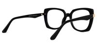 Broderick - Square Black Eyeglasses | Vooglam Side View