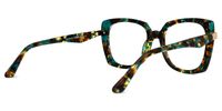 Broderick - Square Tortoise Eyeglasses | Vooglam Side View