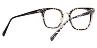Aguilera - Square Black Eyeglasses | Vooglam Side View