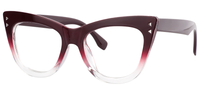 Cat Eye Romantic Wine/Red Eyeglasses VFP0243-01 | Vooglam Eyeglasses Side View