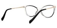 Mendoza - Cat Eye Black Eyeglasses | Vooglam Side View