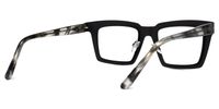 Arnal - Rectangle Black Eyeglasses | Vooglam Side View