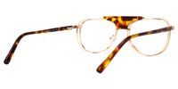 Rosado - Aviator Tortoise Eyeglasses | Vooglam Side View