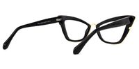 Ferreira - Cat Eye Black Eyeglasses | Vooglam Side View