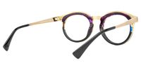 Vianney - Round Black Two-tone Eyeglasses | Vooglam Side View