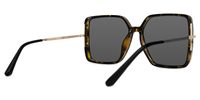 Bautista - Square Tortoise Sunglasses | Vooglam Side View