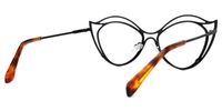 Hilleary - Geometric Black Eyeglasses | Vooglam Side View