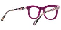 Jamaica - Square Purple Eyeglasses | Vooglam Side View