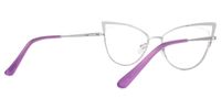 Abarne - Cat Eye Purple Eyeglasses | Vooglam Side View