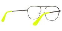 Abdalah - Aviator Grey Eyeglasses | Vooglam Side View