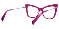 Abiba - Cat Eye Purple Eyeglasses | Vooglam Side View