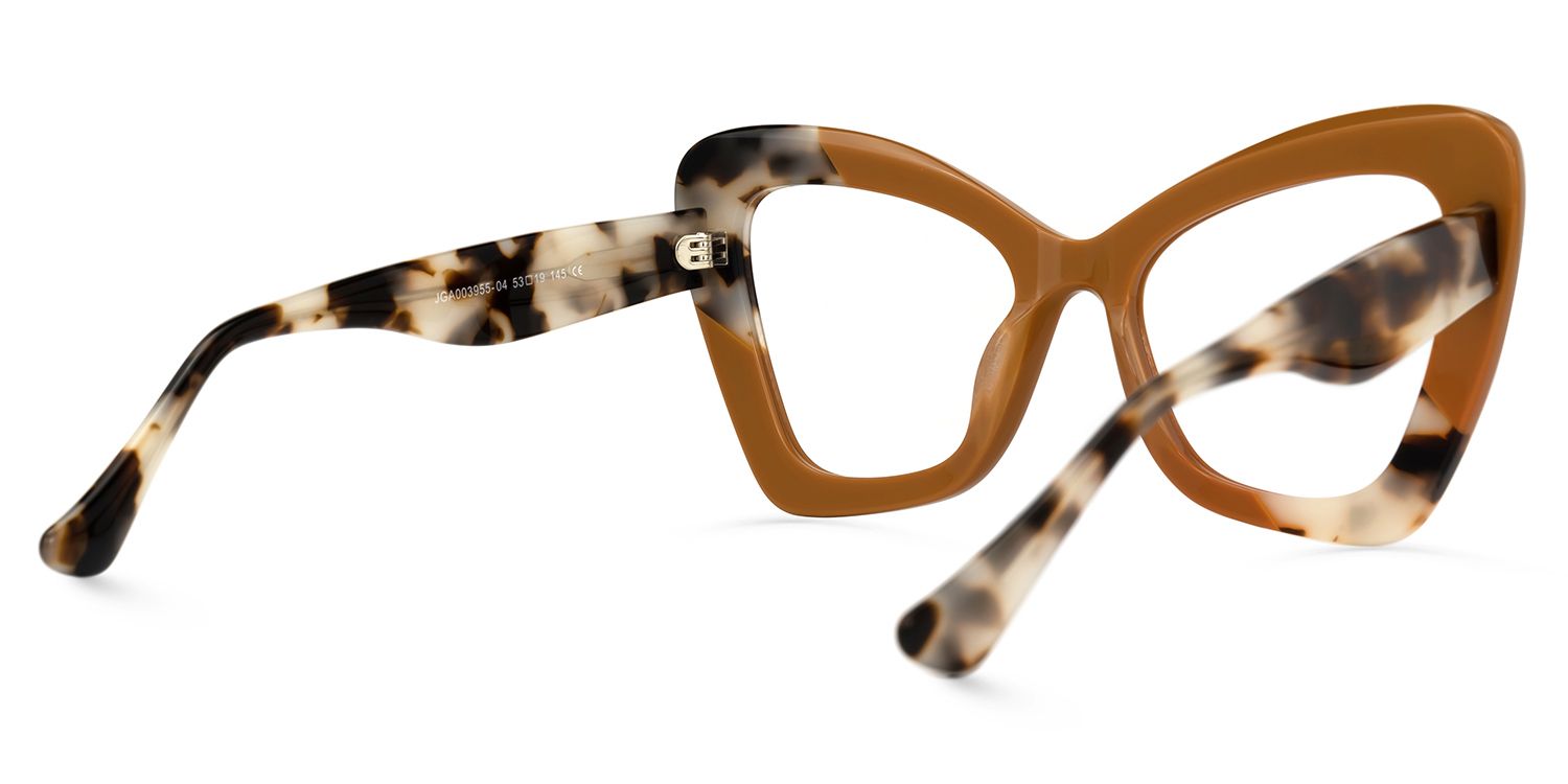 Aceso - Butterfly Brown/Tortoise Eyeglasses | Vooglam Side View