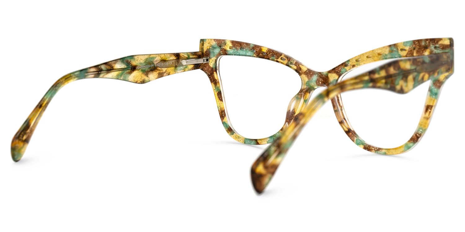 Adamaris - Cat Eye Yellow/Floral Eyeglasses product detail 3