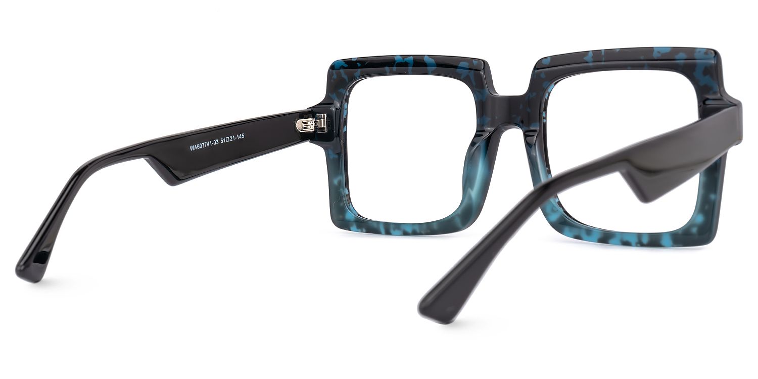 Arroyo - Square Blue/Tortoise Eyeglasses | Vooglam Side View