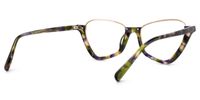 Adelio - Geometric Green/Tortoise Eyeglasses | Vooglam Side View