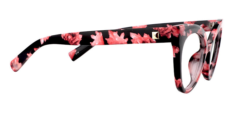 Elegant Floral Cat Eye Glasses ▏Vooglam Eyeglasses 5