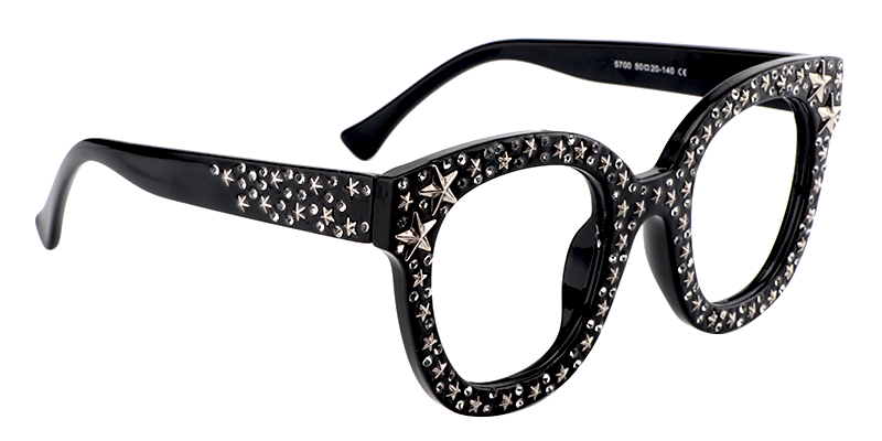 Shiny Round Black Eyeglasses  ▏Vooglam 6