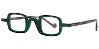 Aurth Rectangle Dark/Green Eyeglasses - 3
