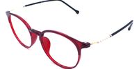 Whitehouse Round Red Eyeglasses - 4