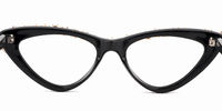 Stylish Black Cat Eye Glasses with Rhinestones 