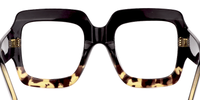 Abigail - Square Tortoise Eyeglasses - 4