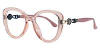 Nadine Round Pink Eyeglasses - 3