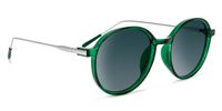 Round Dark/Green Sunglasses | Vooglam.com 
