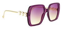 Square Purple Sunglasses | Vooglam.com 