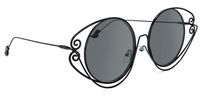 Geometric Black Sunglasses | Vooglam.com 