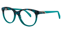 Nell Oval Peacock/Green Eyeglasses - 3